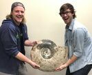 Massive, Ammonite Fossil With Stand - Sale Price #115057-2